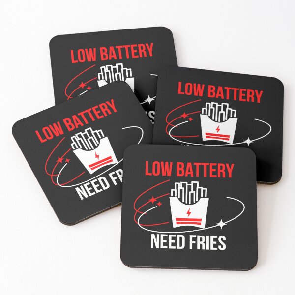 Item preview, Low Battery Need Fries designed and sold by WhitepaperStyle.