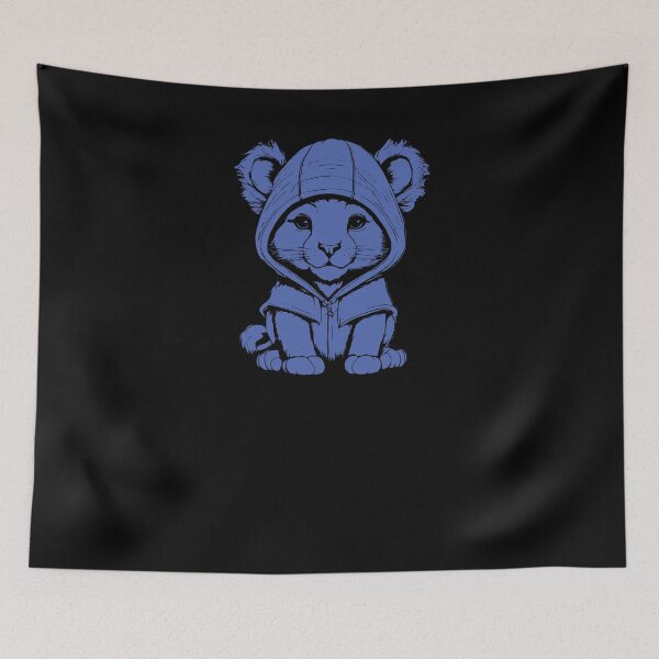 Item preview, Cute Lion Cub - Blue 1 designed and sold by Soulemotion.