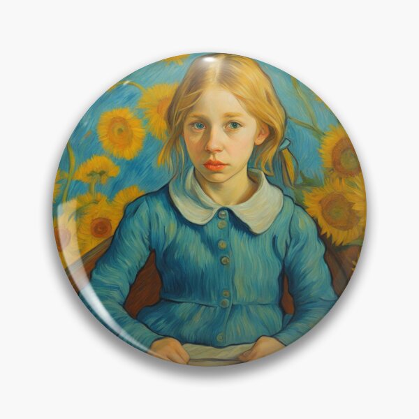 Item preview, Girl with Sunflowers designed and sold by cloude-vigal.