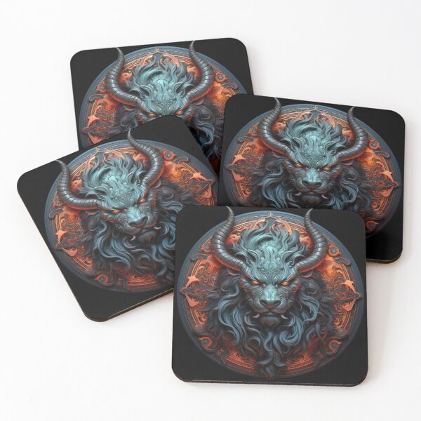 Item preview, The menacing horned demon 12 designed and sold by eyestetix.
