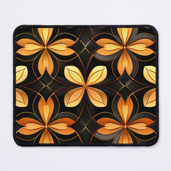 Item preview, Colorful fantasy pattern orange gold yellow black ornament mesh designed and sold by G-M-Designs.
