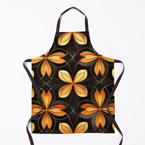 Item preview, Colorful fantasy pattern orange gold yellow black ornament mesh designed and sold by G-M-Designs.