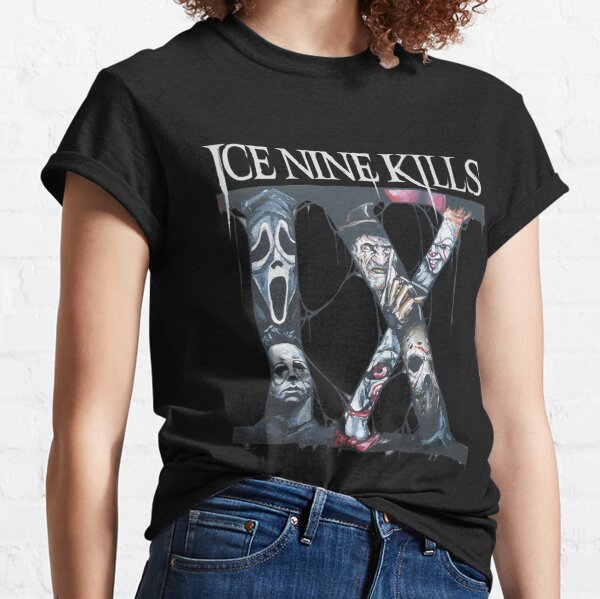 Heavy Metal Ice Band Nine Music Kills T-Shirts Classic Men's Tee