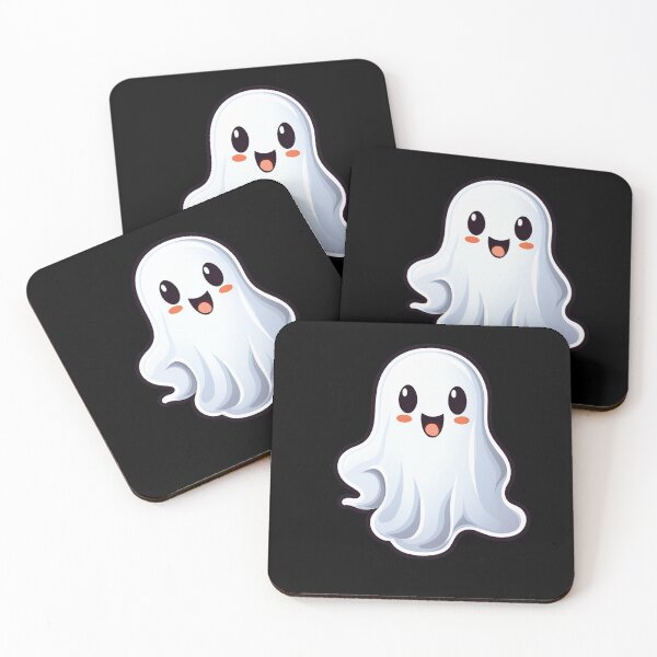Artikelvorschau, süßer Halloween-Geist entworfen und verkauft von Wickystickers.