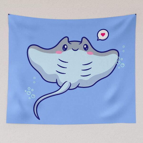 Item preview, Adorable Stingray Swimmer: Cartoon Vector Icon Illustration designed and sold by hjian8219.