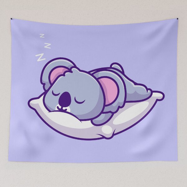 Item preview, Snoozing Koala Delight: Cartoon Vector Icon Illustration of Nature's Nap designed and sold by hjian8219.