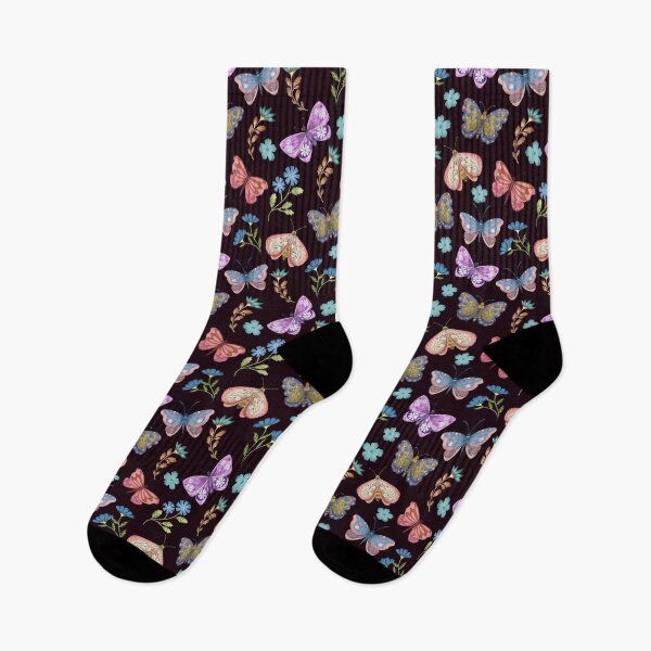 Item preview, Naturalist butterfly seamless pattern designed and sold by pinkyfish1010.