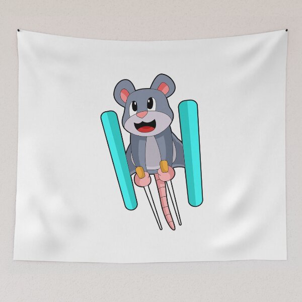 Item preview, Mouse Skier Ski Winter sports designed and sold by Snabdesign84.