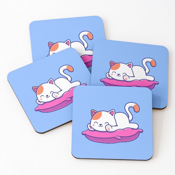 Item preview, Cozy Cat Comfort: Cartoon Vector Icon Illustration of a Relaxing Feline designed and sold by hjian8219.