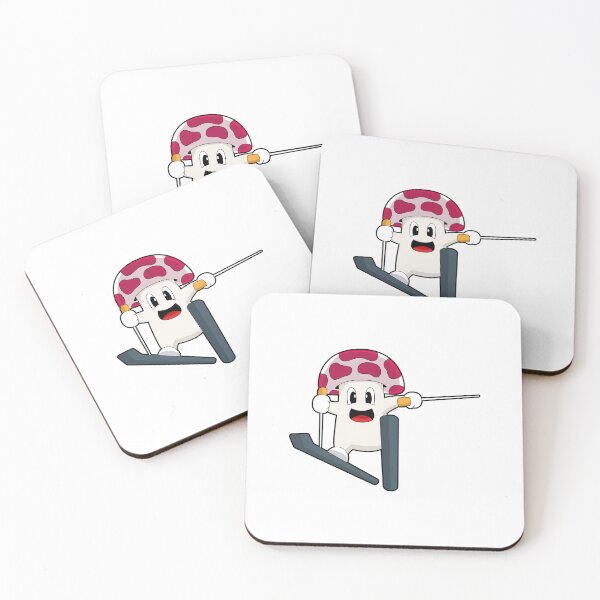 Item preview, Mushroom Skier Ski Winter sports designed and sold by Snabdesign84.