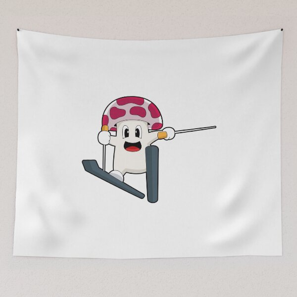 Item preview, Mushroom Skier Ski Winter sports designed and sold by Snabdesign84.