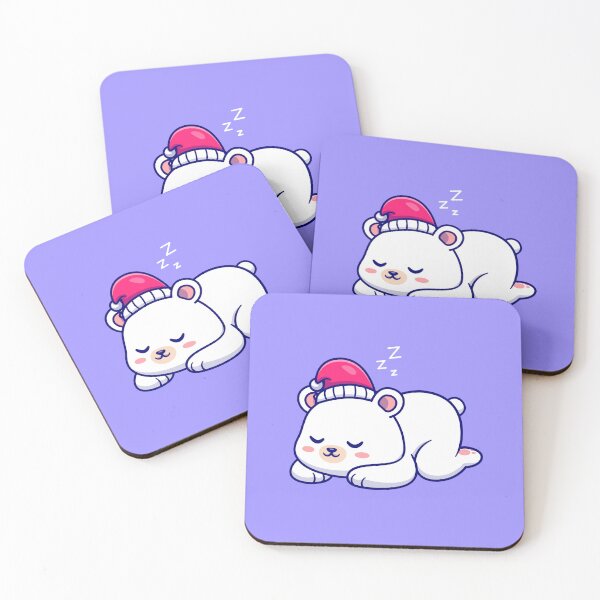 Item preview, Dreamy Polar Bear Slumber: Cute Cartoon Vector Icon Illustration designed and sold by hjian8219.