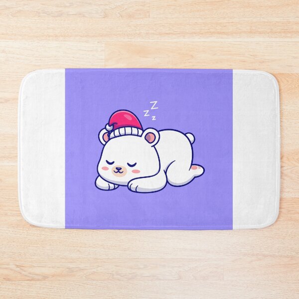 Item preview, Dreamy Polar Bear Slumber: Cute Cartoon Vector Icon Illustration designed and sold by hjian8219.