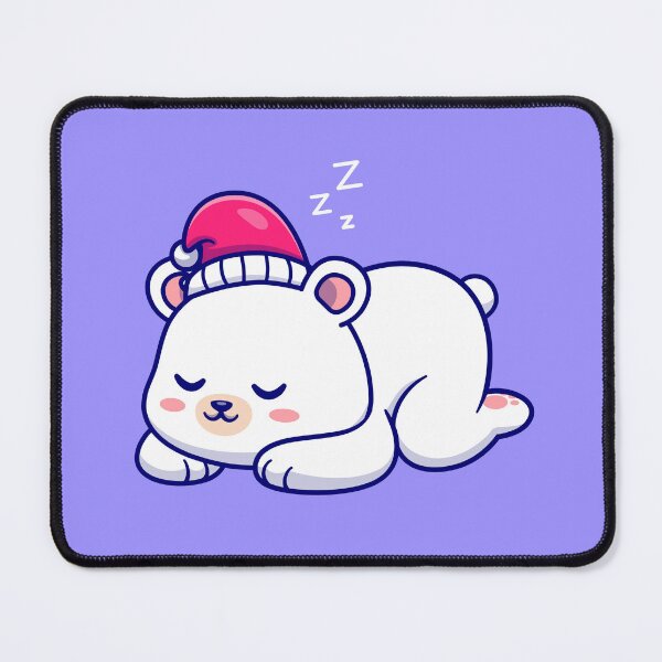 Item preview, Dreamy Polar Bear Slumber: Cute Cartoon Vector Icon Illustration designed and sold by hjian8219.