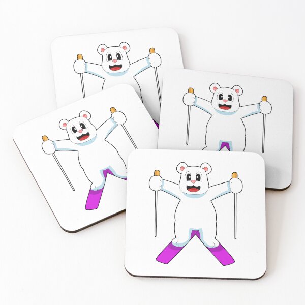 Item preview, Polar bear Skier Ski  designed and sold by Snabdesign84.