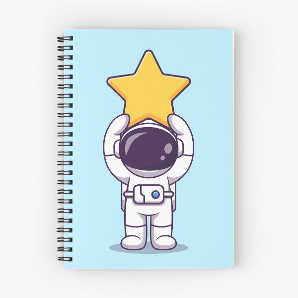 Item preview, Adventurous Astronaut and the Star: Cute Cartoon Vector Icon Illustration designed and sold by hjian8219.
