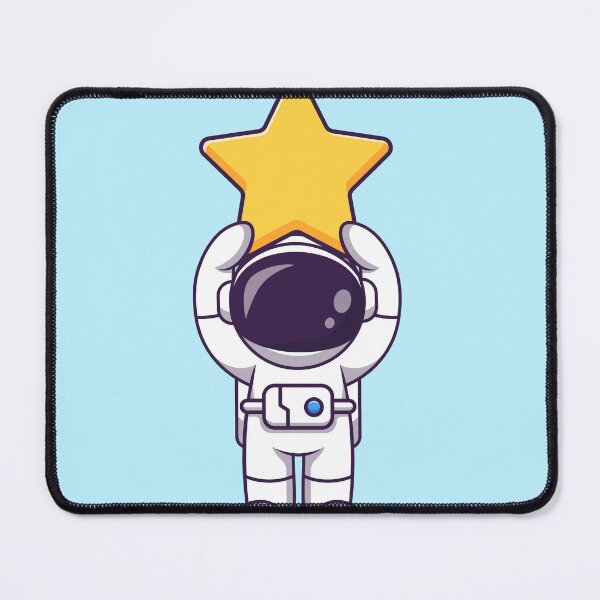 Item preview, Adventurous Astronaut and the Star: Cute Cartoon Vector Icon Illustration designed and sold by hjian8219.
