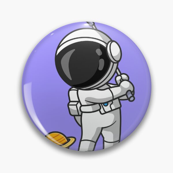 Item preview, AstroGolf Adventures: Cute Cartoon Vector Icon Illustration of Cosmic Sport designed and sold by hjian8219.
