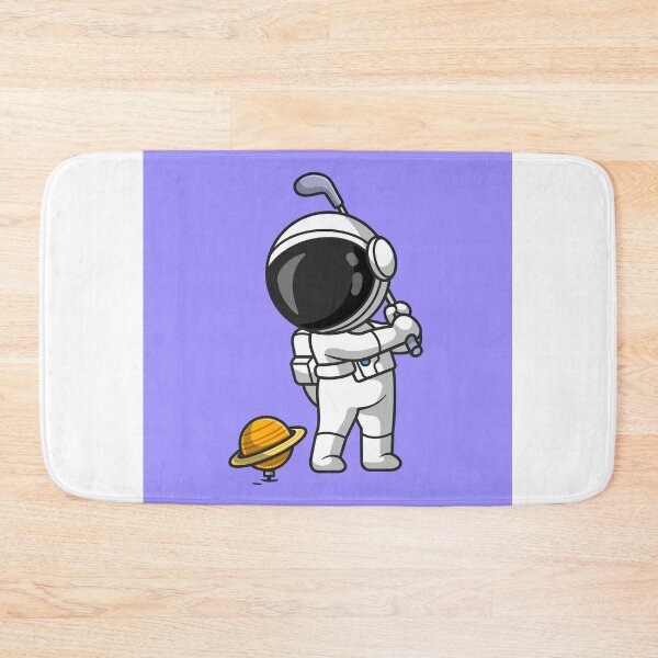 Item preview, AstroGolf Adventures: Cute Cartoon Vector Icon Illustration of Cosmic Sport designed and sold by hjian8219.
