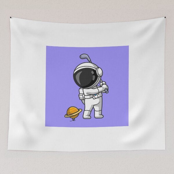 Item preview, AstroGolf Adventures: Cute Cartoon Vector Icon Illustration of Cosmic Sport designed and sold by hjian8219.