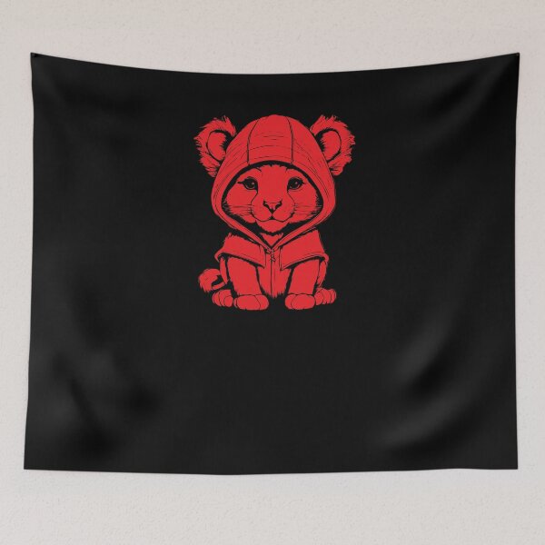 Item preview, Cute Lion Cub - Red designed and sold by Soulemotion.