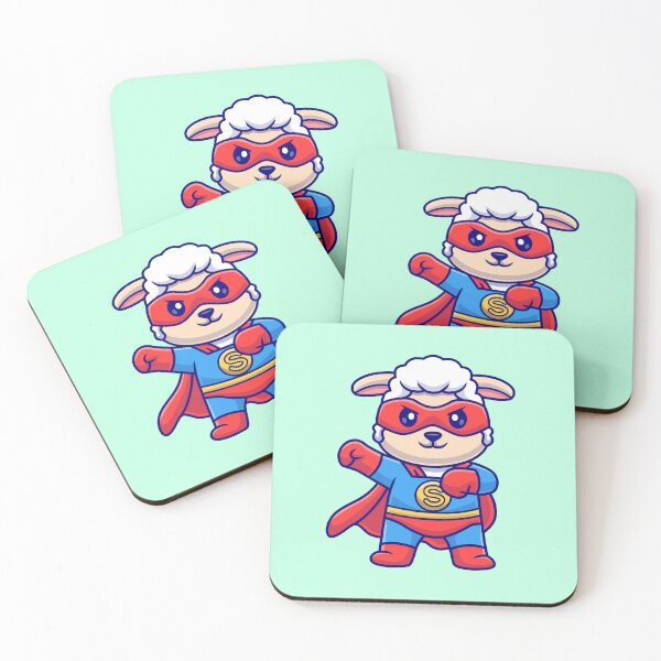 Item preview, "Superhero Sheep: Cute Carto"Superhero Sheep: Cute Cartoon Vector Icon Illustration of a Heroic Animal"on Vector Icon Illustration of a Heroic Animal" designed and sold by hjian8219.