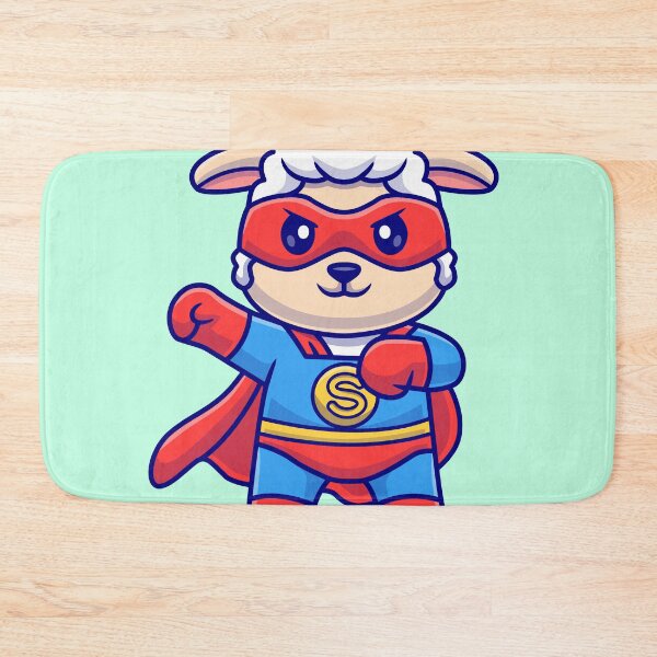 Item preview, "Superhero Sheep: Cute Carto"Superhero Sheep: Cute Cartoon Vector Icon Illustration of a Heroic Animal"on Vector Icon Illustration of a Heroic Animal" designed and sold by hjian8219.