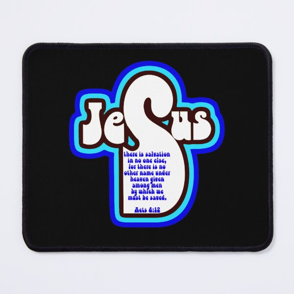 Item preview, Blue Salvation in Jesus Cross Scripture Art designed and sold by Alondra.