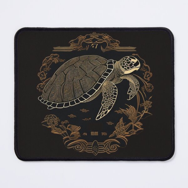 Item preview, Japanese embroidery style turtle designed and sold by Ramen-Tees.