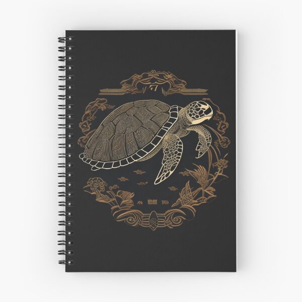 Item preview, Japanese embroidery style turtle designed and sold by Ramen-Tees.
