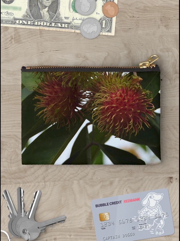 Thumbnail 3 of 4, Zipper Pouch, Red Ripe Rambutan designed and sold by mrtraz.