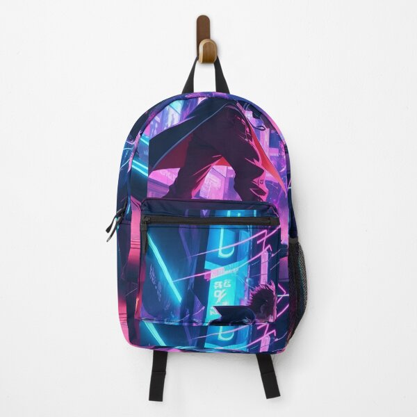 Item preview, TWO ANIME FIGHTS , NEON CITY , NEON LIGHTS, T-SHIRT DESIGN designed and sold by AyushAIImage01.