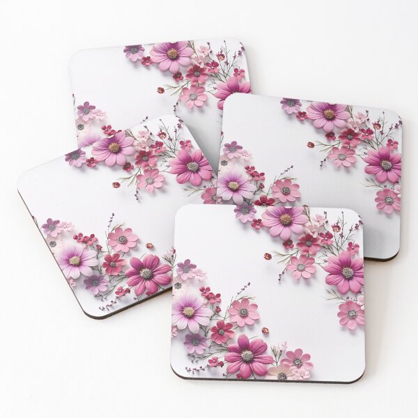 Item preview, Framed Pink and Purple Flower Digital Image designed and sold by RestingLioness.