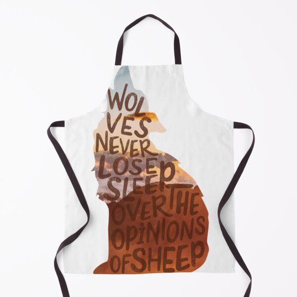 Item preview, Wolves Never Lose Sleep Over The Opinions Of Sheep - Typography Design  designed and sold by AlfredKWilson.