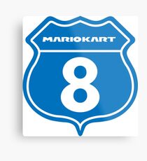 Mario Kart 8 Route logo Metal Print