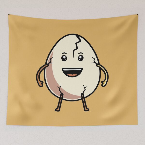 Item preview, Cute Egg Smiling Cartoon Illustration designed and sold by cubbone.