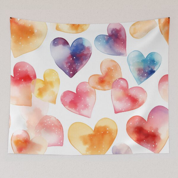 Item preview, Sparkling Heart Watercolor Digital Image designed and sold by RestingLioness.