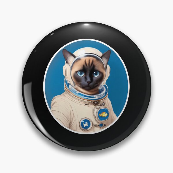Item preview, Siamese cat kitten astronaut space  designed and sold by w1ckerman.
