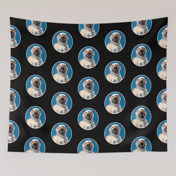 Item preview, Siamese cat kitten astronaut space  designed and sold by w1ckerman.
