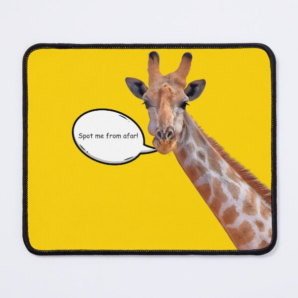 Item preview, "Spot me from afar!" Giraffe t-shirt design designed and sold by byaz3.