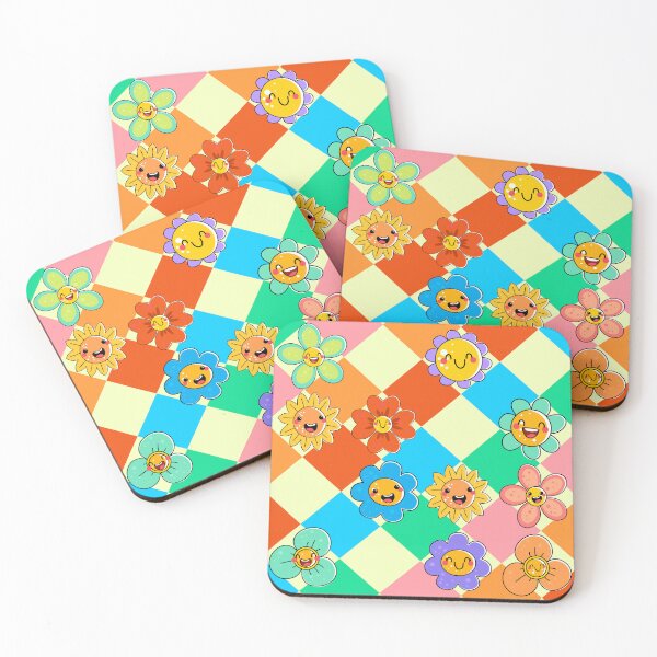 Item preview, Bright Squares Trippy Smiley designed and sold by MaiZephyr.