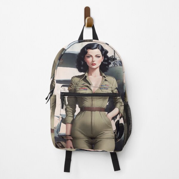 Item preview, Beautiful woman pilot and airplane designed and sold by M-Y-A-R-T-.