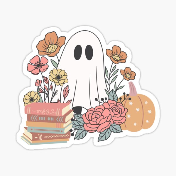 Artikel-Vorschau von Geist mit Büchern und Blumen, designt und verkauft von BookishSpace1.