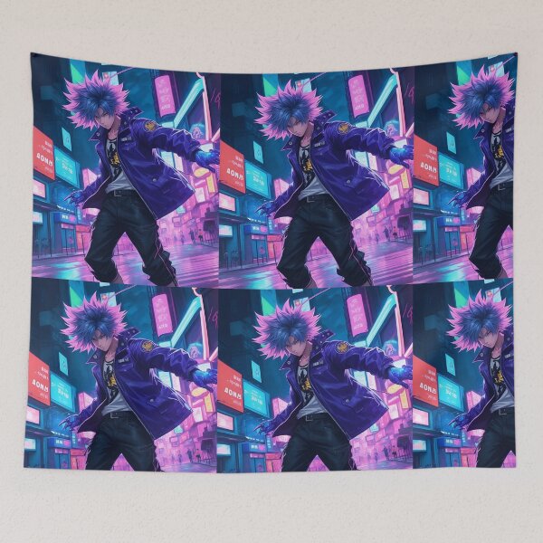 Item preview,  "Neon Thunder: Anime Boy's Fight Mode, Classic T-Shirt Design  designed and sold by AyushAIImage01.