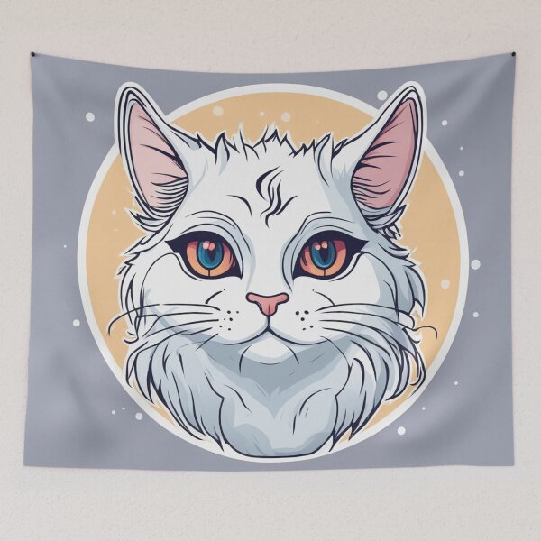 Item preview, Elegantly Adorable: Cute Persian Cat Art for Devoted Cat Parents Pastel designed and sold by shypixels.