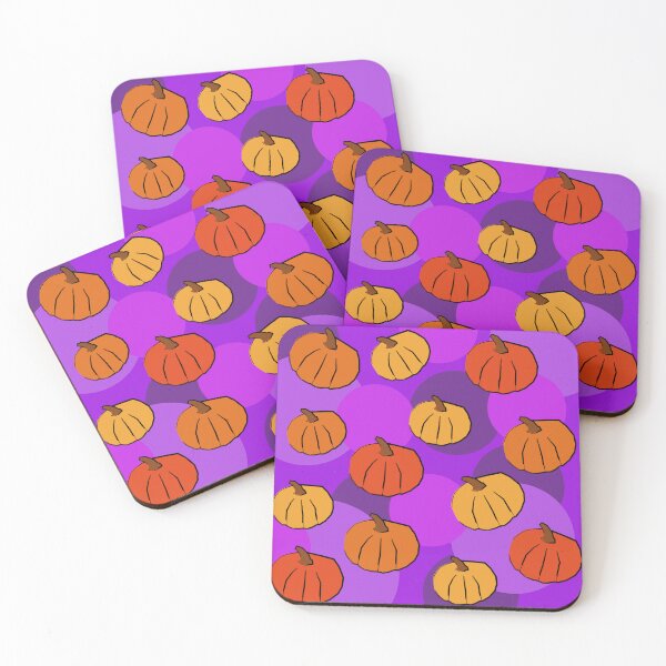 Item preview, Pop Art Purple and Orange Halloween Pumpkin pattern designed and sold by pauloneill-art.