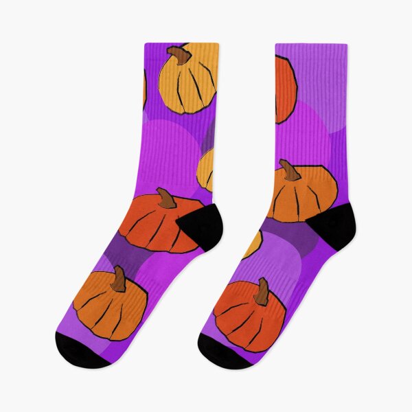 Item preview, Pop Art Purple and Orange Halloween Pumpkin pattern designed and sold by pauloneill-art.