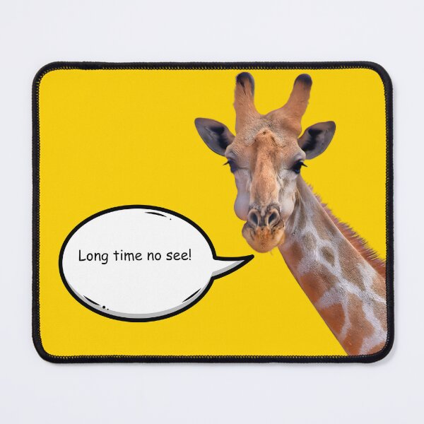 Item preview, "Long Time No See!" Giraffe t-shirt design designed and sold by byaz3.