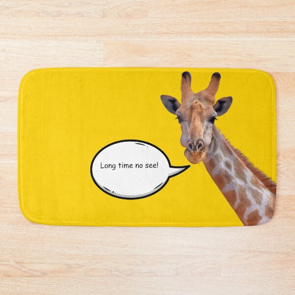 Item preview, "Long Time No See!" Giraffe t-shirt design designed and sold by byaz3.