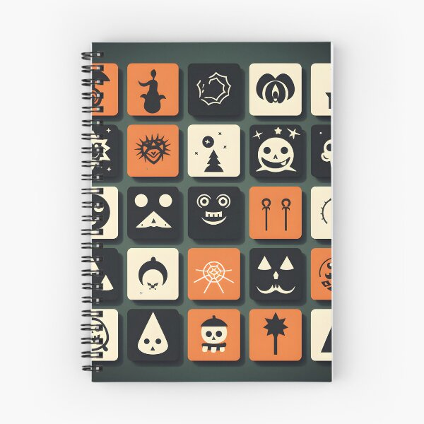 Item preview, Minimal Halloween icon set black, white,orange designed and sold by Sunakokookkook.